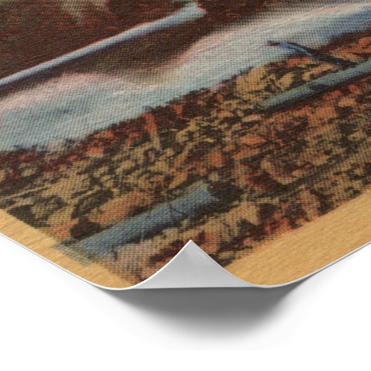 Gold Mining in Californië - Quarz, Dredge Poster (Hoek)