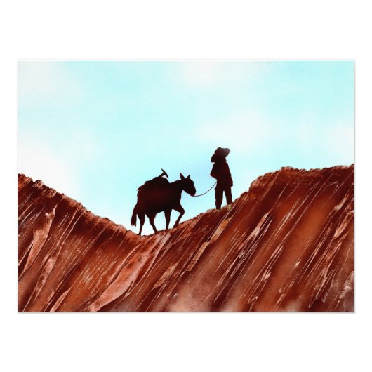 Gold Mining Miner Foto Afdruk (Voorkant)