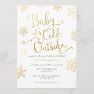 Gold & Mint-Baby is een koude buitenkant-schoeisel Kaart