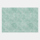 Gold Mint Green Glam Leopard Print Inpakpapier Vel (Voorkant 3)