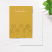 Gold Mod Flowers - Aangepaste Oorsprongskaart Visitekaartje (Bureau)