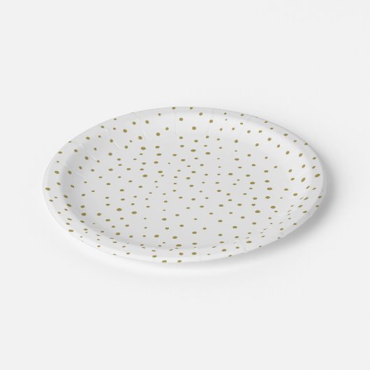 Gold Mod Polka Dots Patroon Papier Bord (Gekanteld)