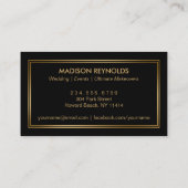 Gold Mode Makeup Artiest Photo Showcase Visitekaartje (Achterkant)