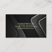Gold-modellen | Achtergrond grijs zwart Visitekaartje (Achterkant)