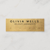 Gold Modern 4-hostbuskaart met beeldscherm Mini Mini Visitekaartje (Voorkant)