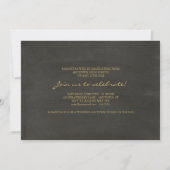 Gold Modern 6 Photo Script-Afstuderen Uitnodigen Kaart (Achterkant)