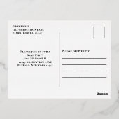 Gold Modern Afstuderen foto-uitnodiging Sjabloon (Achterkant)