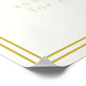 Gold Modern Art Deco Guestbook Poster (Hoek)