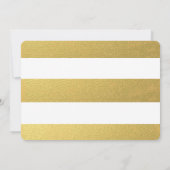 GOLD MODERN BIRTH ANNOUNCEMENT FOTOCARD AANKONDIGING (Achterkant)