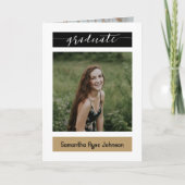 Gold Modern Block 5-Photo Afstuderen (Voorkant)