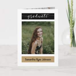 Gold Modern Block 5-Photo Afstuderen