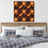 Gold Modern Boho Elegant Abstract Art Pattern #501 Canvas Afdruk (Insitu (Slaapkamer))