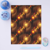 Gold Modern Boho Elegant Abstract Art Pattern #501 Flyer (Enkel)