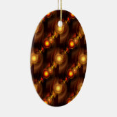 Gold Modern Boho Elegant Abstract Art Pattern #501 Keramisch Ornament (Rechts)