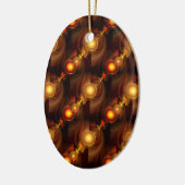 Gold Modern Boho Elegant Abstract Art Pattern #501 Keramisch Ornament (Links)