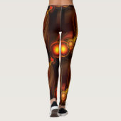 Gold Modern Boho Elegant Abstract Art Pattern #501 Leggings (Achterkant)
