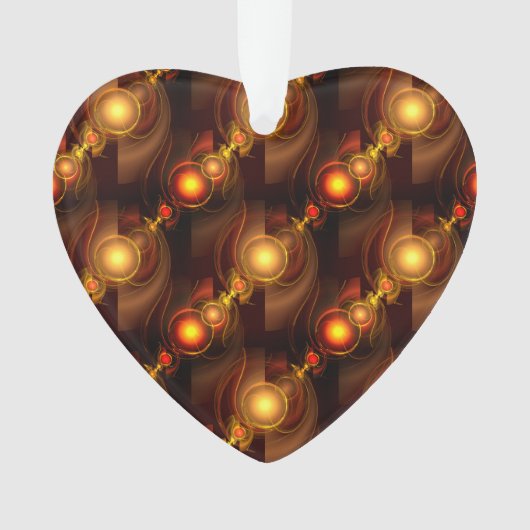 Gold Modern Boho Elegant Abstract Art Pattern #501 Ornament (voorkant)