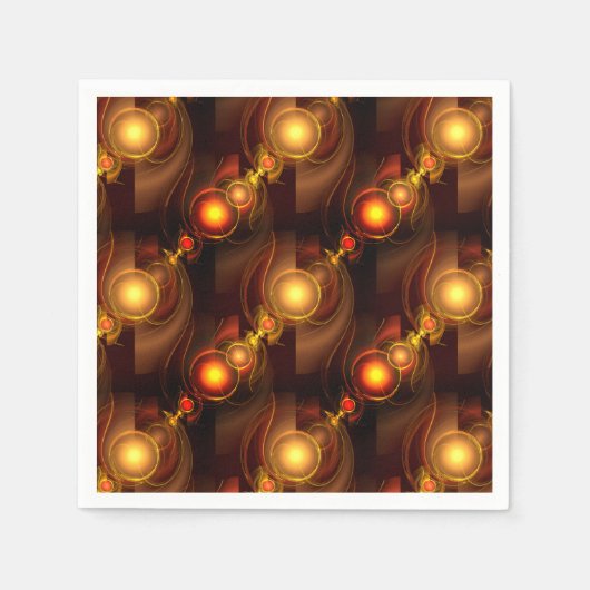 Gold Modern Boho Elegant Abstract Art Pattern #501 Servet (Voorkant)