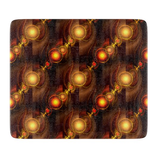 Gold Modern Boho Elegant Abstract Art Pattern #501 Snijplank (Voorkant)