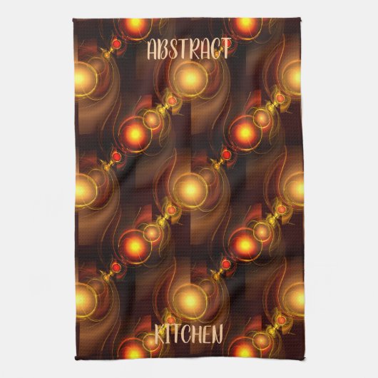 Gold Modern Boho Elegant Abstract Art Pattern #501 Theedoek (Verticaal)