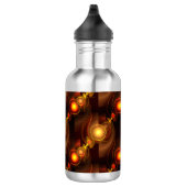 Gold Modern Boho Elegant Abstract Art Pattern #501 Waterfles (Rechts)