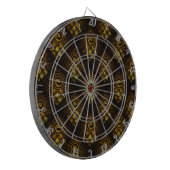 Gold Modern Boho Elegant Abstract Art Pattern #502 Dartbord (Voorkant Links)