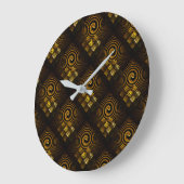 Gold Modern Boho Elegant Abstract Art Pattern #502 Grote Klok (Hoek)