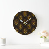Gold Modern Boho Elegant Abstract Art Pattern #502 Grote Klok (Huis)