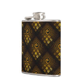Gold Modern Boho Elegant Abstract Art Pattern #502 Heupfles (Links)