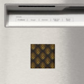 Gold Modern Boho Elegant Abstract Art Pattern #502 Magneet (Insitu (Vaatwasser))