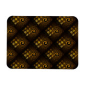 Gold Modern Boho Elegant Abstract Art Pattern #502 Magneet (Horizontaal)