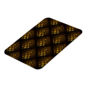 Gold Modern Boho Elegant Abstract Art Pattern #502 Magneet (Linkerzijde)