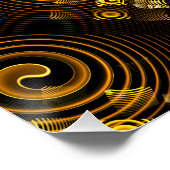 Gold Modern Boho Elegant Abstract Art Pattern #502 Perfect Poster (Hoek)