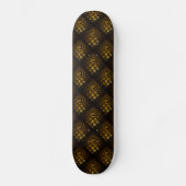 Gold Modern Boho Elegant Abstract Art Pattern #502 Persoonlijk Skateboard (Voorkant)