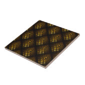 Gold Modern Boho Elegant Abstract Art Pattern #502 Tegeltje (Zijkant)