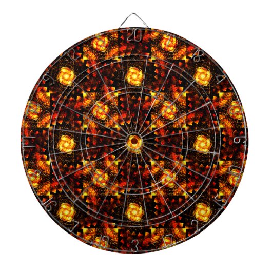 Gold Modern Boho Elegant Abstract Art Pattern #506 Dartbord (Voorkant)