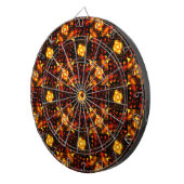 Gold Modern Boho Elegant Abstract Art Pattern #506 Dartbord (Voorkant Rechts)