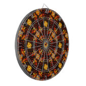 Gold Modern Boho Elegant Abstract Art Pattern #506 Dartbord (Voorkant Links)