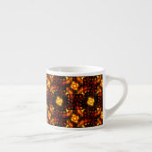 Gold Modern Boho Elegant Abstract Art Pattern #506 Espresso Kop (Rechts)