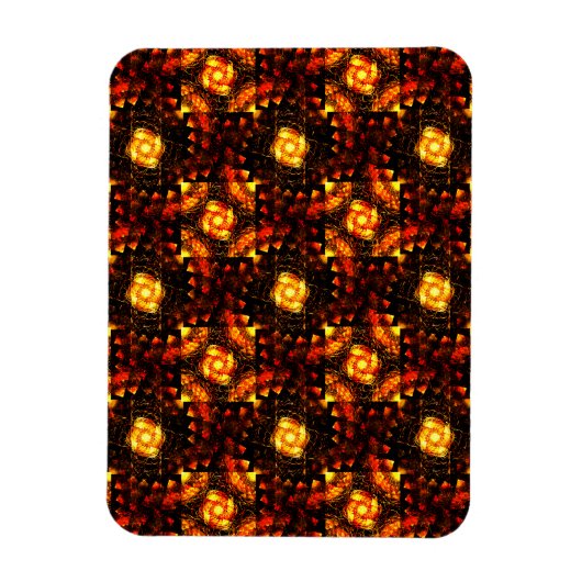 Gold Modern Boho Elegant Abstract Art Pattern #506 Magneet (Verticaal)