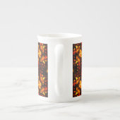 Gold Modern Boho Elegant Abstract Art Pattern #506 Porselein Kop (Achterkant)