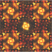 Gold Modern Boho Elegant Abstract Art Pattern #506 Sticker (Voorkant)