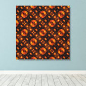 Gold Modern Boho Elegant Abstract Art Pattern #507 Canvas Afdruk (Insitu (Houten vloer))