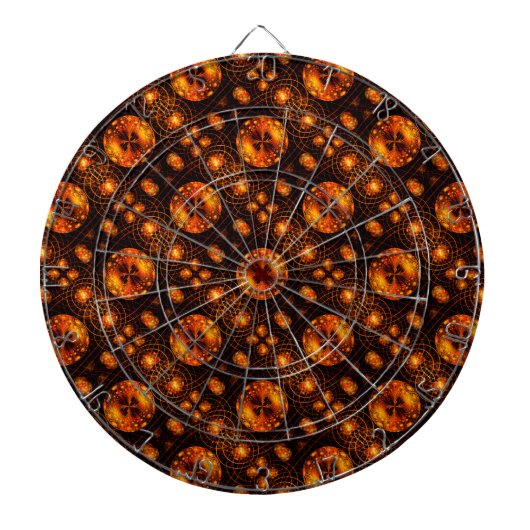 Gold Modern Boho Elegant Abstract Art Pattern #507 Dartbord (Voorkant)