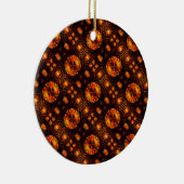 Gold Modern Boho Elegant Abstract Art Pattern #507 Keramisch Ornament (Rechts)