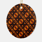 Gold Modern Boho Elegant Abstract Art Pattern #507 Keramisch Ornament (Links)