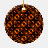 Gold Modern Boho Elegant Abstract Art Pattern #507 Keramisch Ornament (Achterkant)
