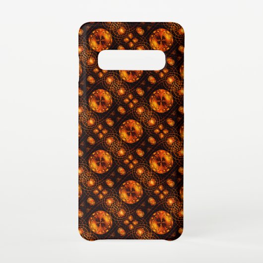 Gold Modern Boho Elegant Abstract Art Pattern #507 Samsung Galaxy Hoesje (Achterkant)