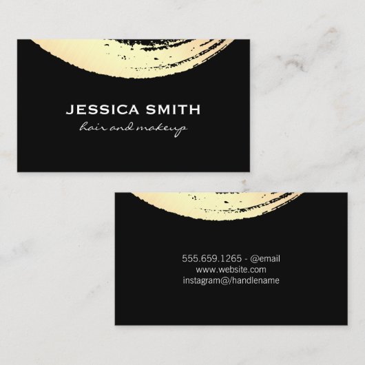 Gold Modern Borhed Visitekaartje (Voorkant / Achterkant)