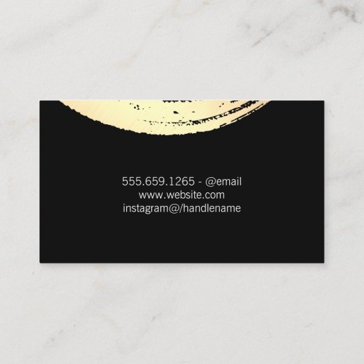 Gold Modern Borhed Visitekaartje (Achterkant)